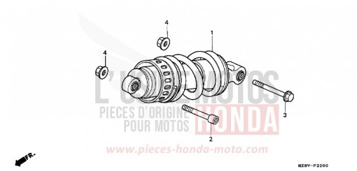 REAR CUSHION VT600CW de 1998